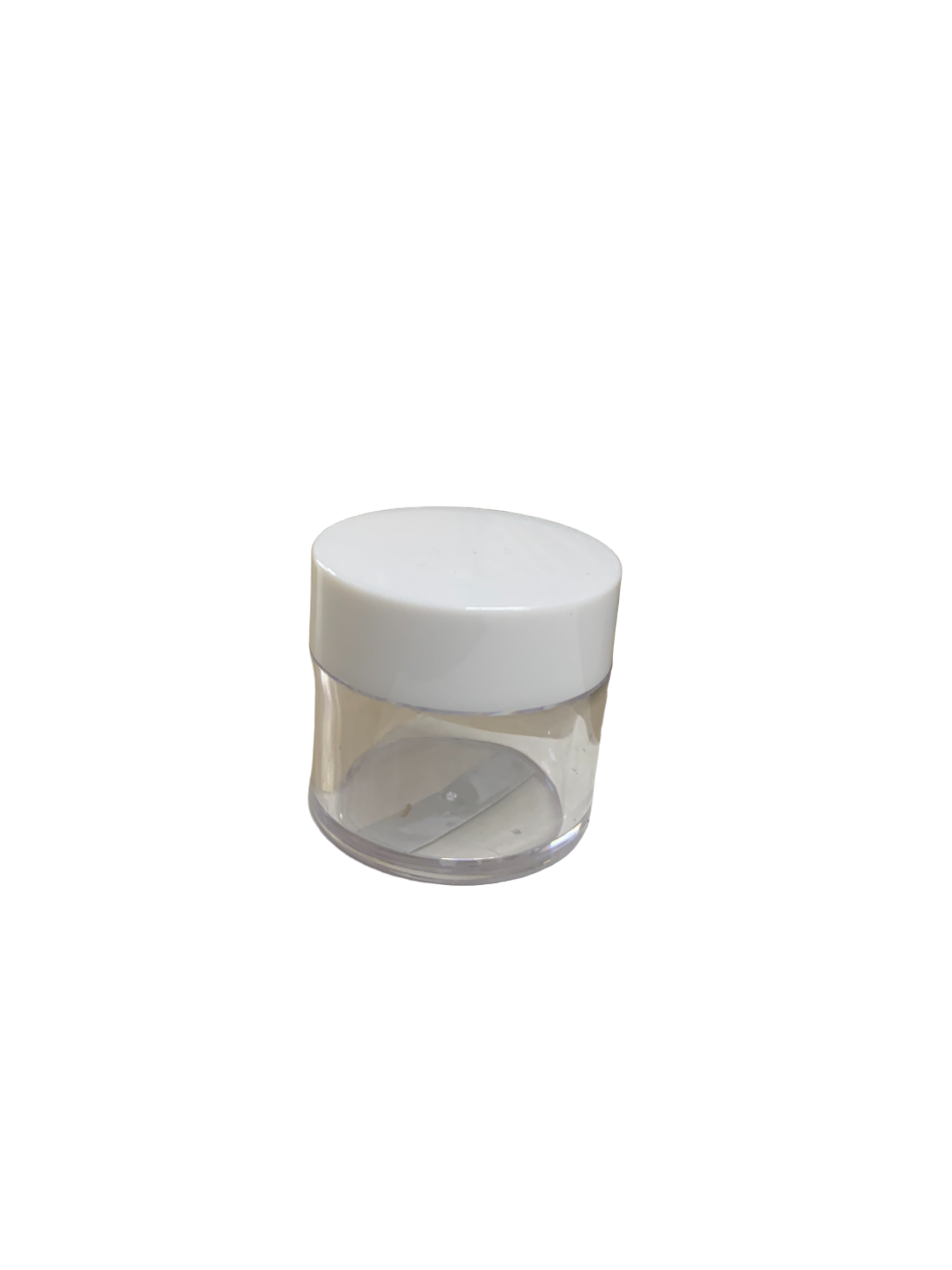White Cap Plastic Powder Jar 1oz